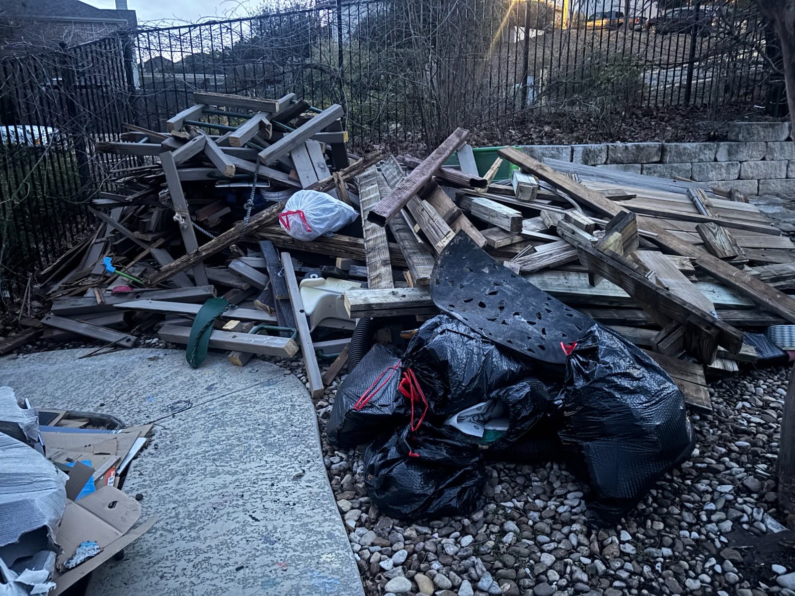 Construction lumber and debris removed Seattle