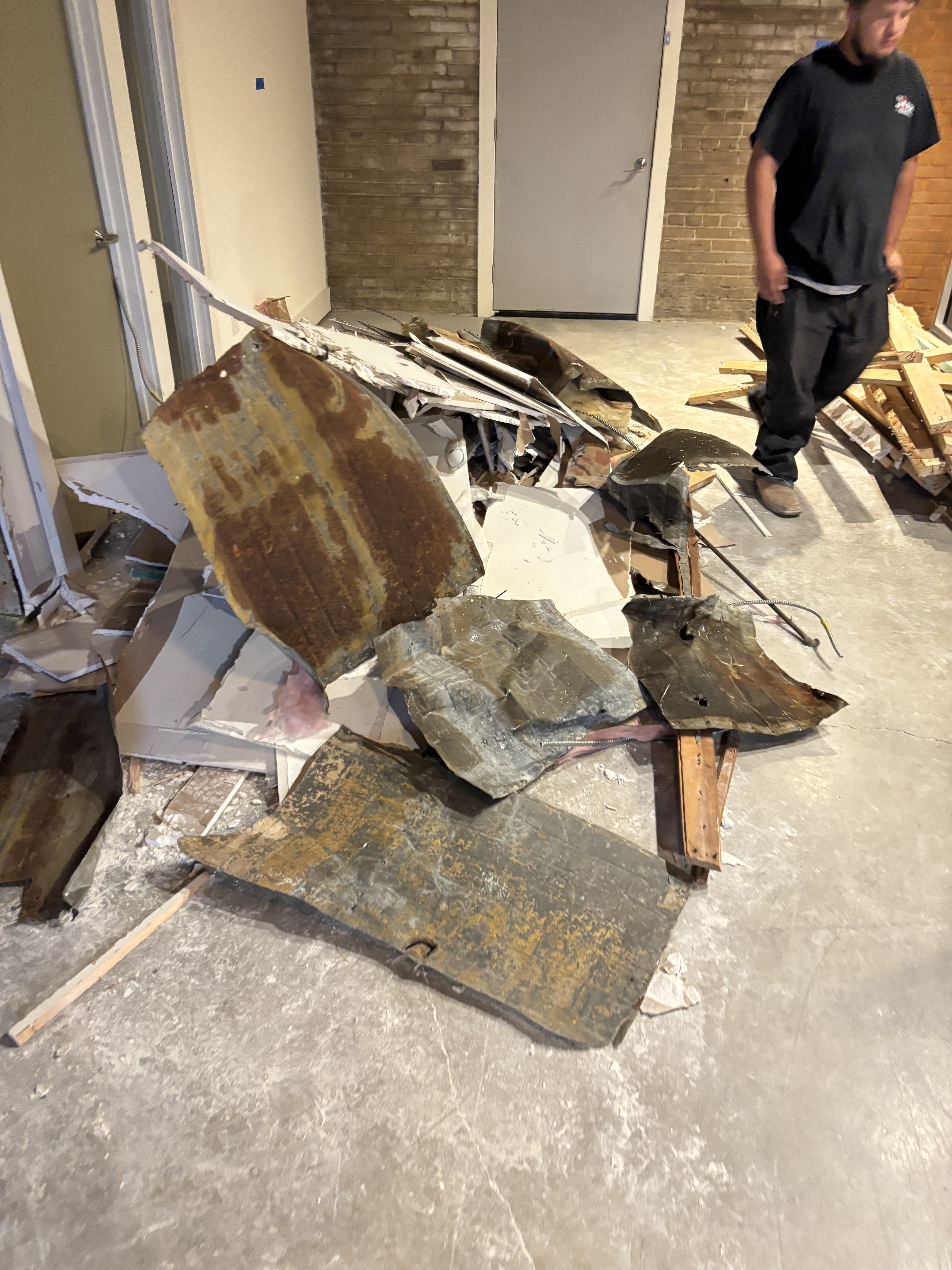 Construction waste cleared Seattle job site