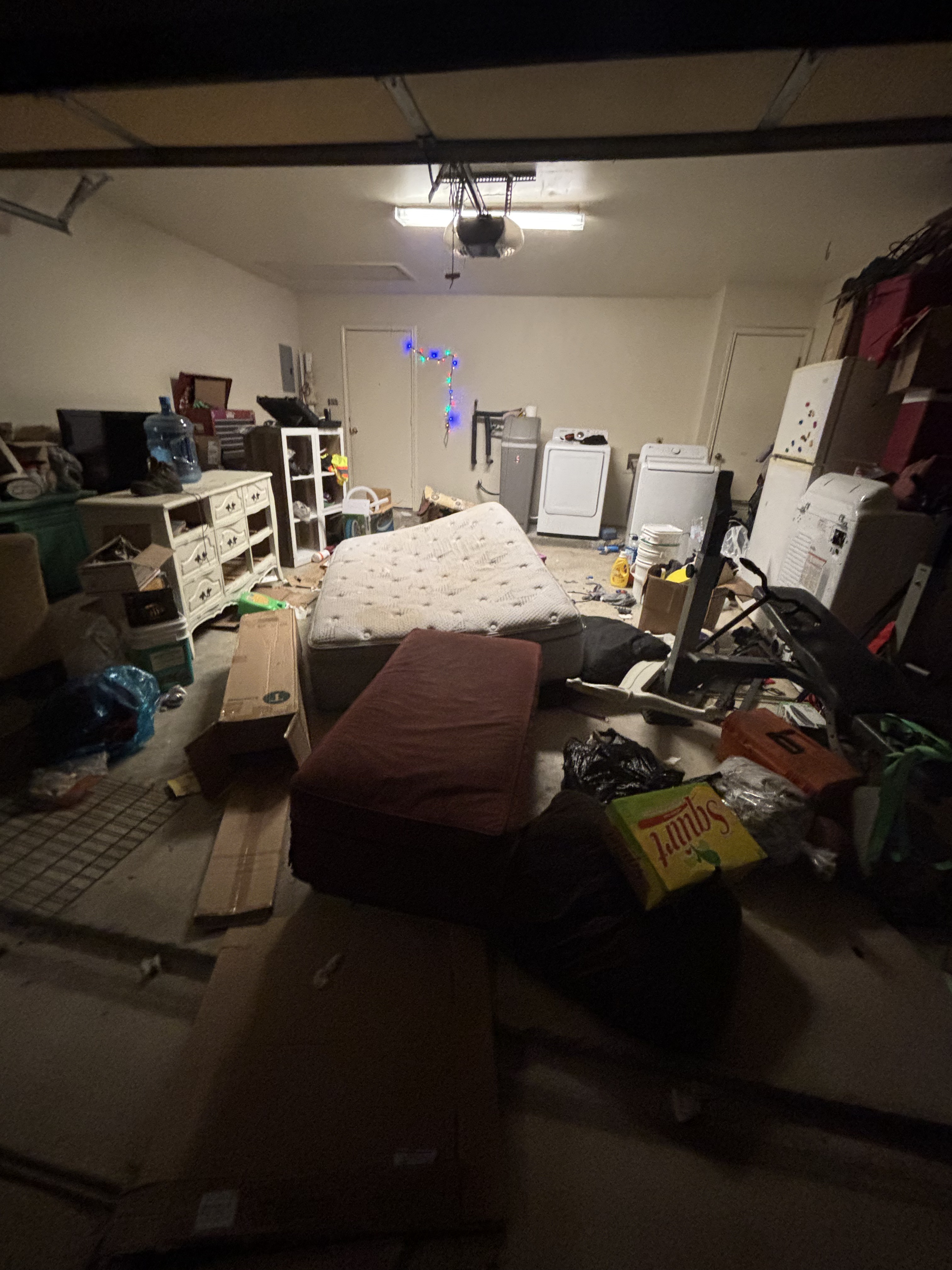 Full garage before estate cleanout Seattle