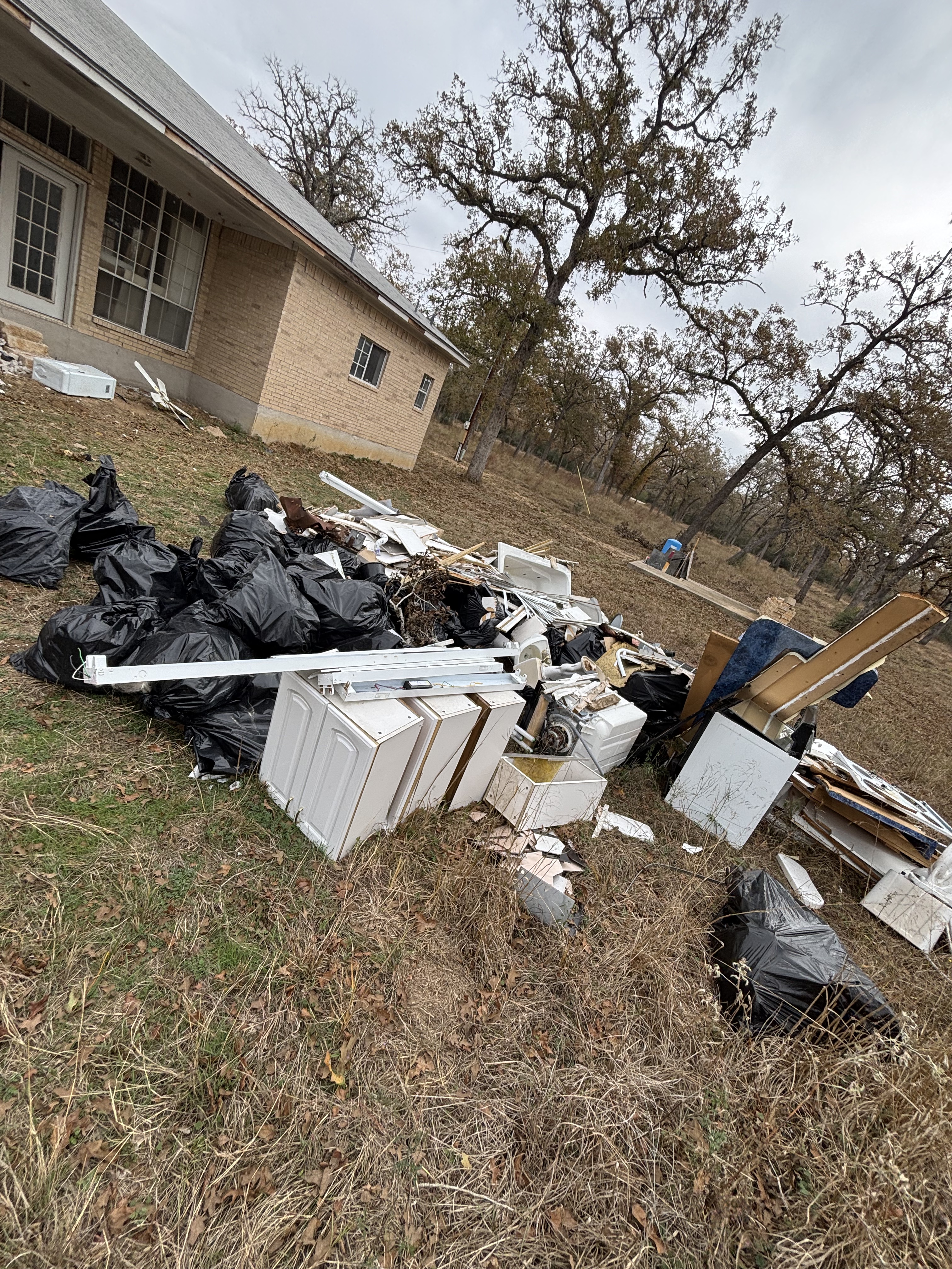 Outdoor junk pile before removal Seattle